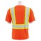 Erb Safety T-Shirt, Jersey Knit, Short Slv, Class 2, 9604SBC, Hi-Viz Orng/Blk, XL 63609